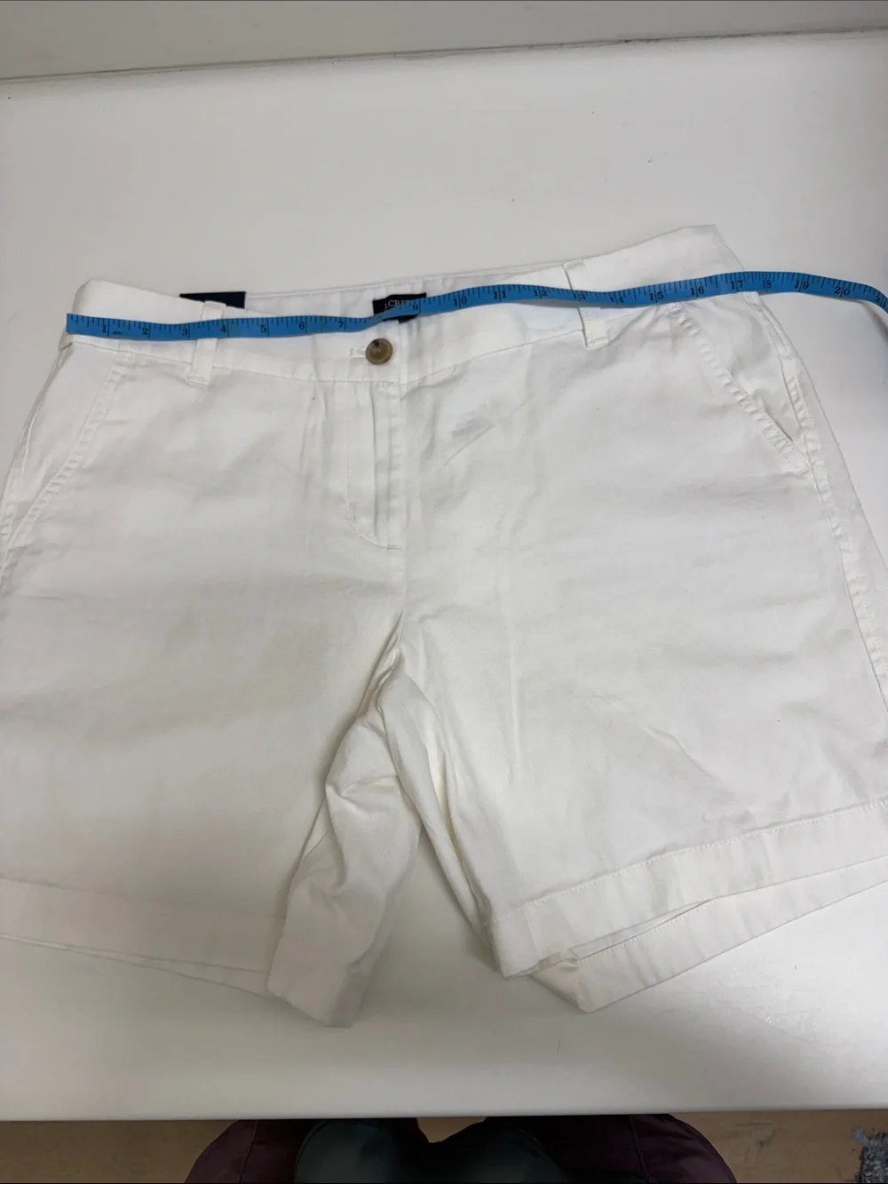 J. Crew Women's White Chino Bermuda Shorts-NWT